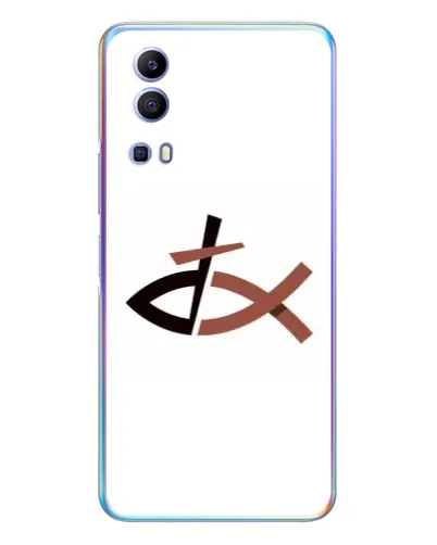 Чехол для Vivo Y72 с картинкой «Рыба и крест»