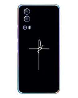 Чехол для Vivo Y72 с картинкой «Тонкий крест»