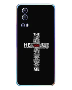 Чехол для Vivo Y72 с картинкой «Текстовый крест»