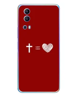 Чехол для Vivo Y72 с картинкой «Уравнение любви»