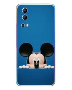 Чехол для Vivo Y72 с картинкой «Микки выглядывает»
