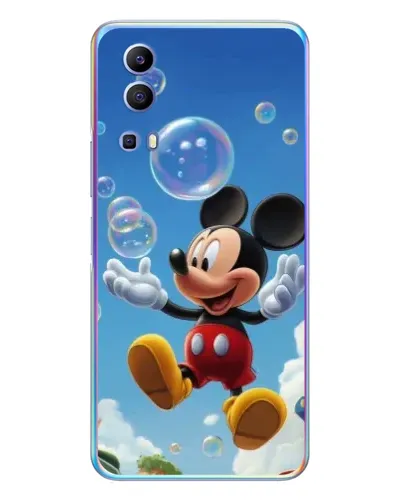 Чехол для Vivo Y72 с картинкой «Mickey и мыльные пузыри»