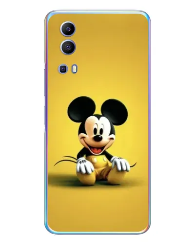 Чехол для Vivo Y72 с картинкой «Микки на желтом»