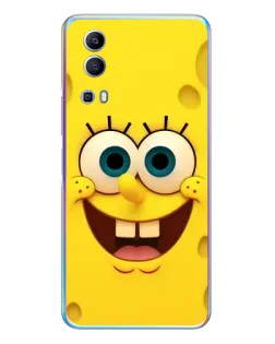 Чехол для Vivo Y72 с картинкой «Губка Боб улыбка»