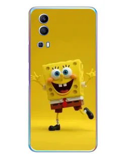 Чехол для Vivo Y72 с картинкой «Позитивный Губка Боб»