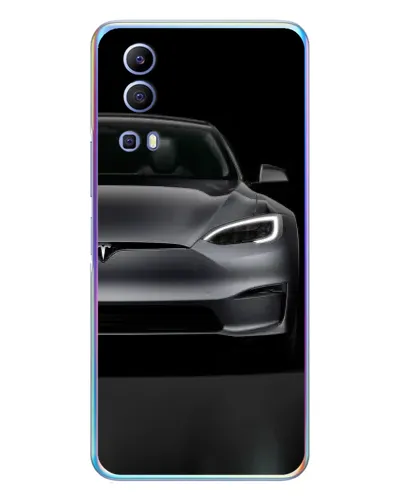 Чехол для Vivo Y72 с картинкой «Tesla Model S Look»