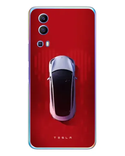Чехол для Vivo Y72 с картинкой «Tesla Top View»