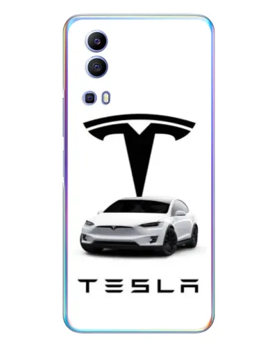 Чехол для Vivo Y72 с картинкой «Tesla White Style»