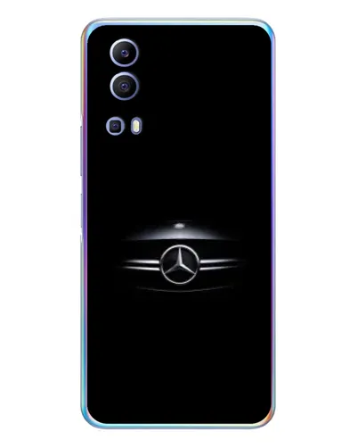 Чехол для Vivo Y72 с картинкой «Mercedes — абстрактные линии»