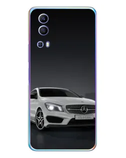 Чехол для Vivo Y72 с картинкой «Mercedes AMG GT Silver»