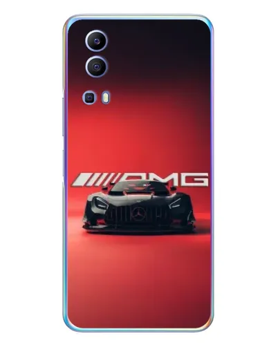 Чехол для Vivo Y72 с картинкой «Mercedes AMG — красная линия»