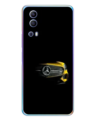 Чехол для Vivo Y72 с картинкой «Mercedes — ретро стиль»
