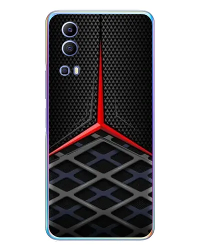 Чехол для Vivo Y72 с картинкой «Mercedes Carbon Grid»