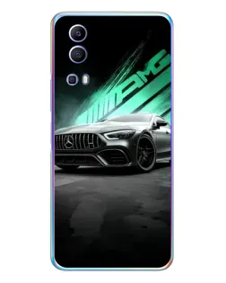 Чехол для Vivo Y72 с картинкой «Темный Mercedes AMG»