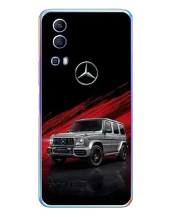 Чехол для Vivo Y72 с картинкой «Mercedes G-Class красный»
