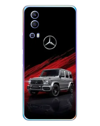 Чехол для Vivo Y72 с картинкой «Mercedes G-Class красный»