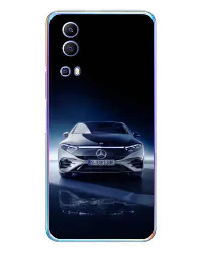 Чехол для Vivo Y72 с картинкой «Ночной Mercedes EQ»