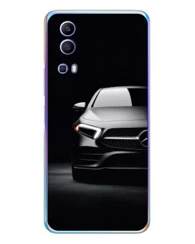 Чехол для Vivo Y72 с картинкой «Свет фар Mercedes»