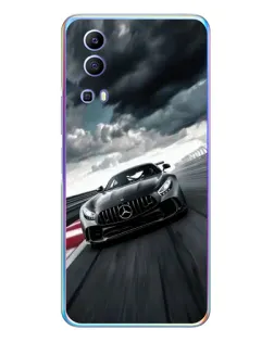 Чехол для Vivo Y72 с картинкой «Гоночный Mercedes AMG»