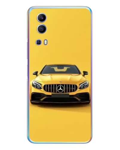 Чехол для Vivo Y72 с картинкой «Желтый Mercedes GT»