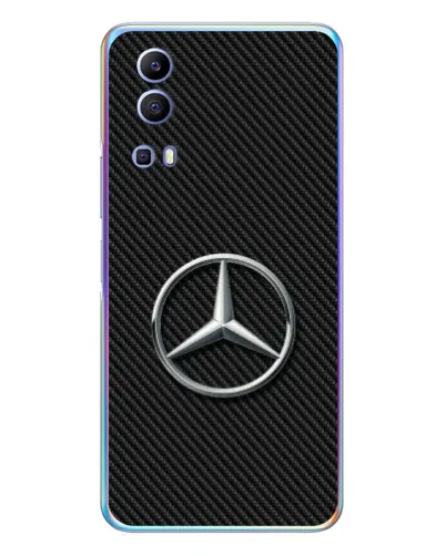 Чехол для Vivo Y72 с картинкой «Карбоновый Mercedes стиль» Чехол для Vivo Y72 с картинкой «Карбоновый Mercedes стиль»