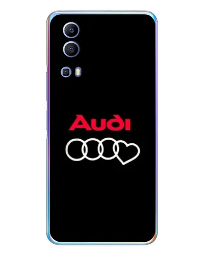 Чехол для Vivo Y72 с картинкой «Логотип Audi Heart»