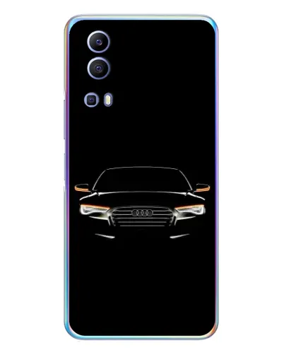 Чехол для Vivo Y72 с картинкой «Audi — ночной контур»