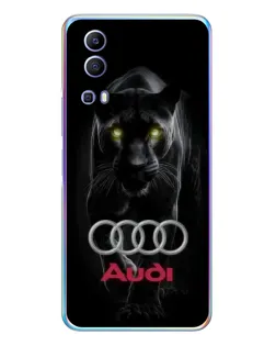 Чехол для Vivo Y72 с картинкой «Пантера и Audi»