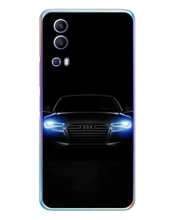 Чехол для Vivo Y72 с картинкой «Audi в неоне»
