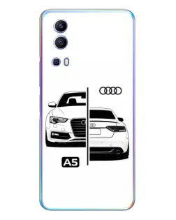Чехол для Vivo Y72 с картинкой «Audi — контрастный дизайн»