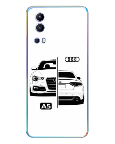 Чехол для Vivo Y72 с картинкой «Audi — контрастный дизайн»