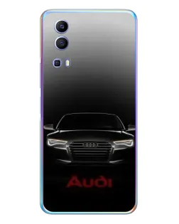 Чехол для Vivo Y72 с картинкой «Audi — градиентный контур»