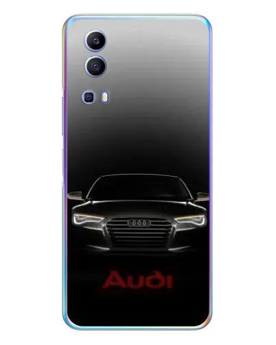 Чехол для Vivo Y72 с картинкой «Audi — градиентный контур»