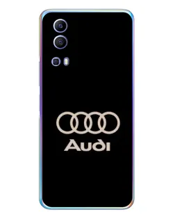 Чехол для Vivo Y72 с картинкой «Audi — золотой логотип»