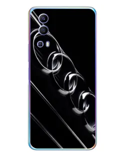 Чехол для Vivo Y72 с картинкой «Audi — абстрактные кольца»