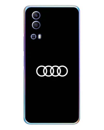 Чехол для Vivo Y72 с картинкой «Audi White Logo»