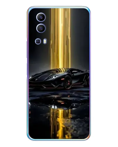 Чехол для Vivo Y72 с картинкой «Ночной Lamborghini драйв»