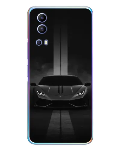 Чехол для Vivo Y72 с картинкой «Lamborghini симметрия дорог»