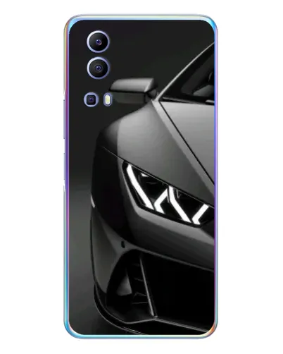 Чехол для Vivo Y72 с картинкой «Lamborghini фары детализация»