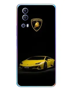 Чехол для Vivo Y72 с картинкой «Lamborghini желтый акцент»