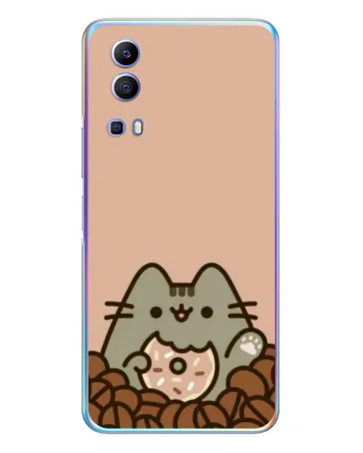 Чехол для Vivo Y72 с картинкой «Кофейный Пушин»