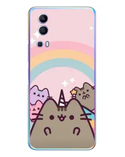 Чехол для Vivo Y72 с картинкой «Единорог Pusheen» Чехол для Vivo Y72 с картинкой «Единорог Pusheen»