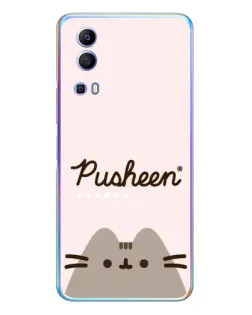 Чехол для Vivo Y72 с картинкой «Pusheen логотип» Чехол для Vivo Y72 с картинкой «Pusheen логотип»