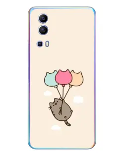 Чехол для Vivo Y72 с картинкой «Пушин на шариках» Чехол для Vivo Y72 с картинкой «Пушин на шариках»