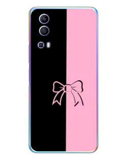 Чехол для Vivo Y72 с картинкой «Половинки банта»