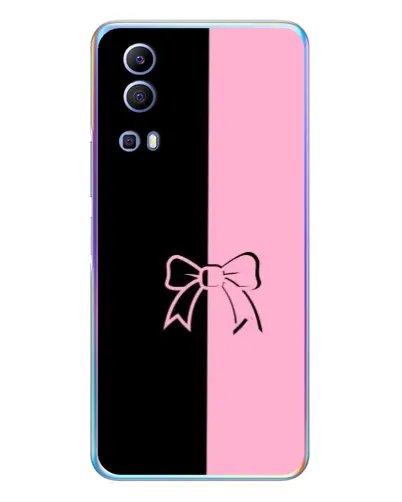 Чехол для Vivo Y72 с картинкой «Половинки банта»