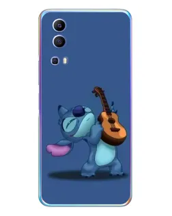 Чехол для Vivo Y72 с картинкой «Стич с укулеле»