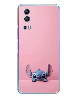 Чехол для Vivo Y72 с картинкой «Stitch выглядывает»
