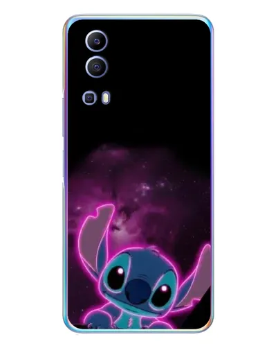 Чехол для Vivo Y72 с картинкой «Неоновый Stitch»