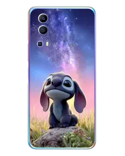Чехол для Vivo Y72 с картинкой «Стич на рассвете»